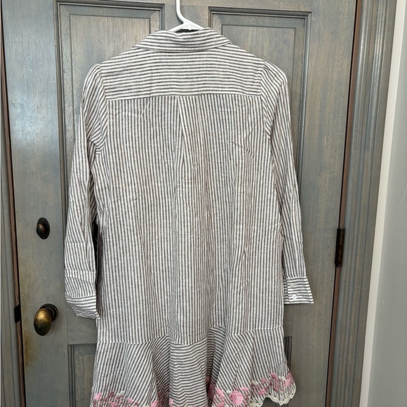 NWT Tuckernuck Callahan Tan & White Striped Dress XS - Picture 2 of 8